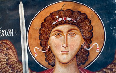 Affresco bizantino del XV secolo da Unbekannt Unbekannt